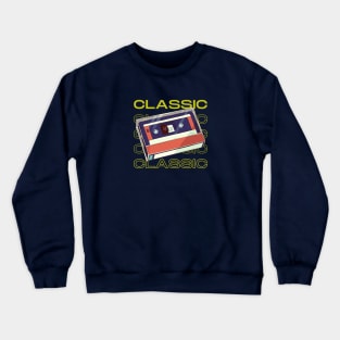 Classic Cassette Tape Crewneck Sweatshirt